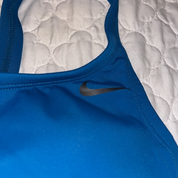 Nike Blue Racer Back One Piece Swimsuit - Picture 2 of 3